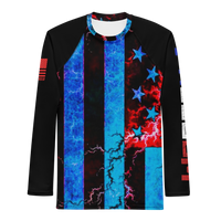 freedom strikes American patriotic rash guard for surfing and swimming