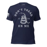 Thumbnail for Bold Gadsden Flag T-shirt for women patriots. Navy