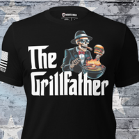 The Grillfather t-shirt for patriotic backyard kings