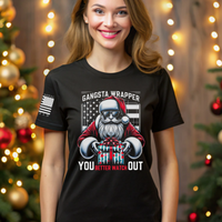 Thumbnail for Santa Rapper Shirt – Holiday Tee with patriotic Swagger and Style