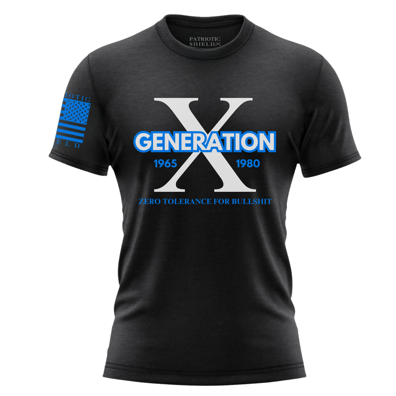 Generation X T-Shirt honoring a generation that did it their way. black