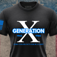 Thumbnail for Stylish Generation X T-Shirt celebrating our trailblazing generation with patriotic style