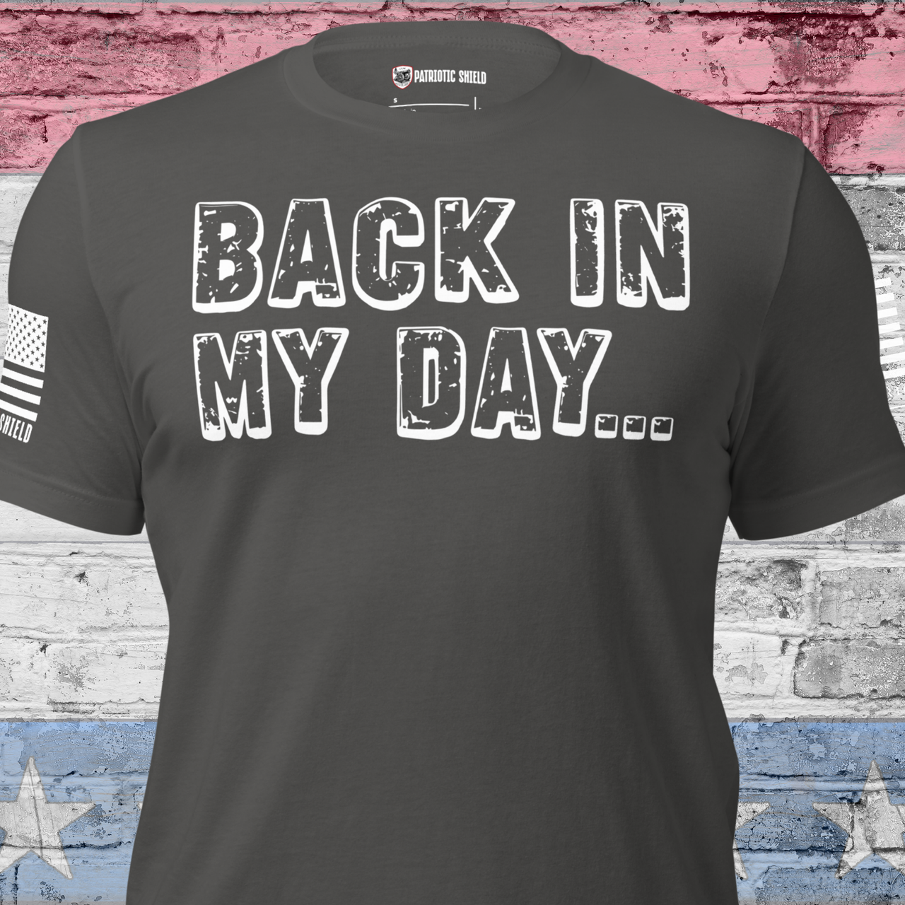 Funny good old days graphic t-shirt for men
