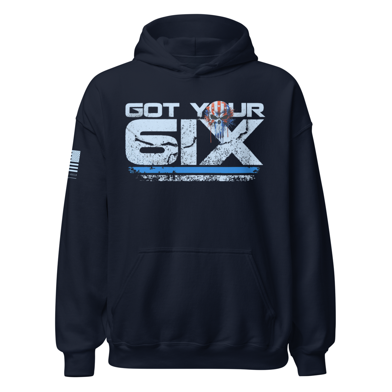 American Warrior Hoodie Loyalty and Patriotism. navy