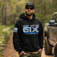 Gritty Patriotic Hoodie for Veterans and Workers