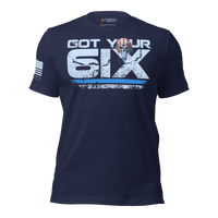 Got Your Six Grow a Pair patriotic shirt. navy