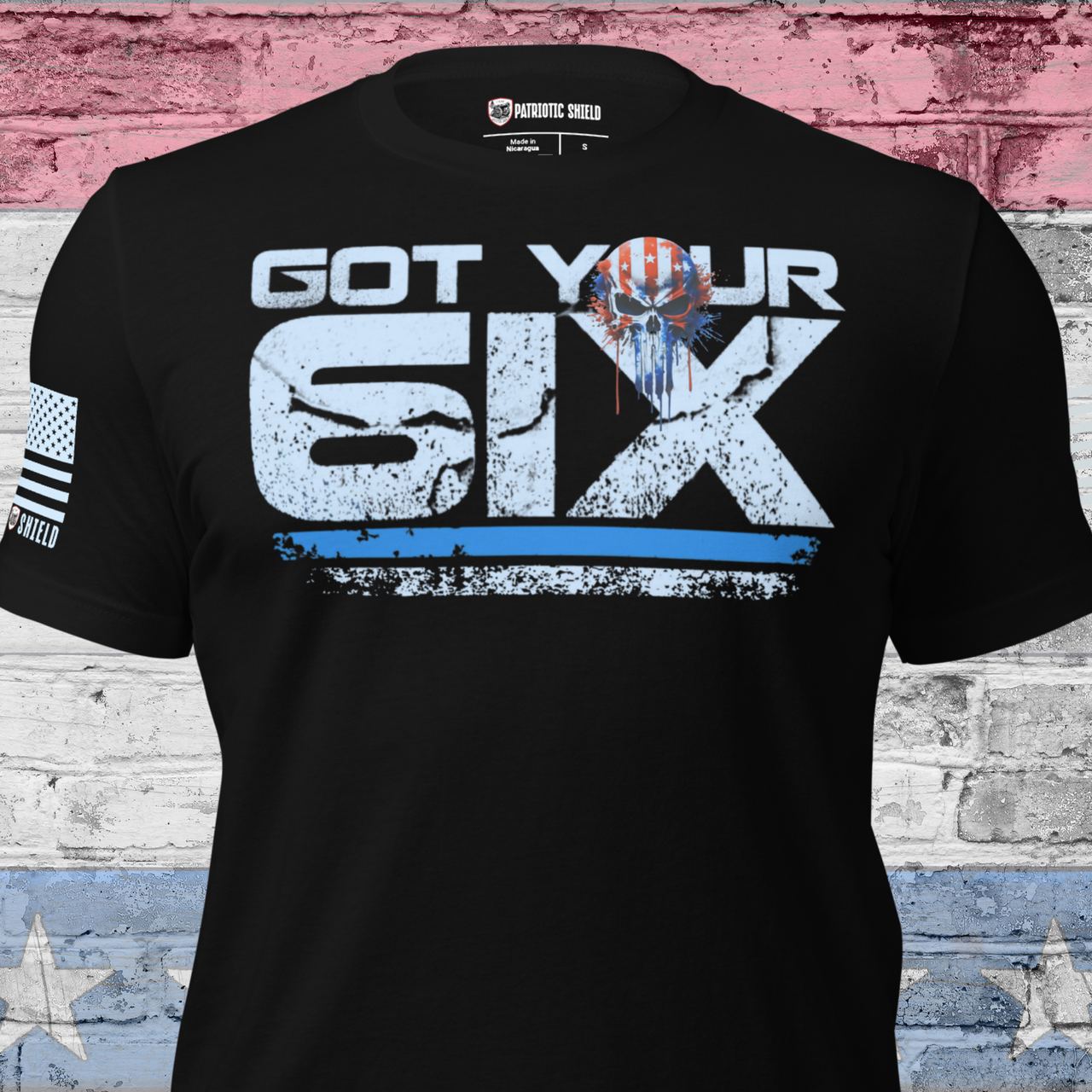 Got Your Six patriotic veteran t-shirt