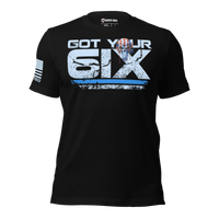 USA-made patriotic t-shirt with warrior mindset design. black