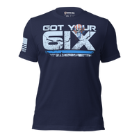 Got Your Six Grow a Pair patriotic shirt. navy
