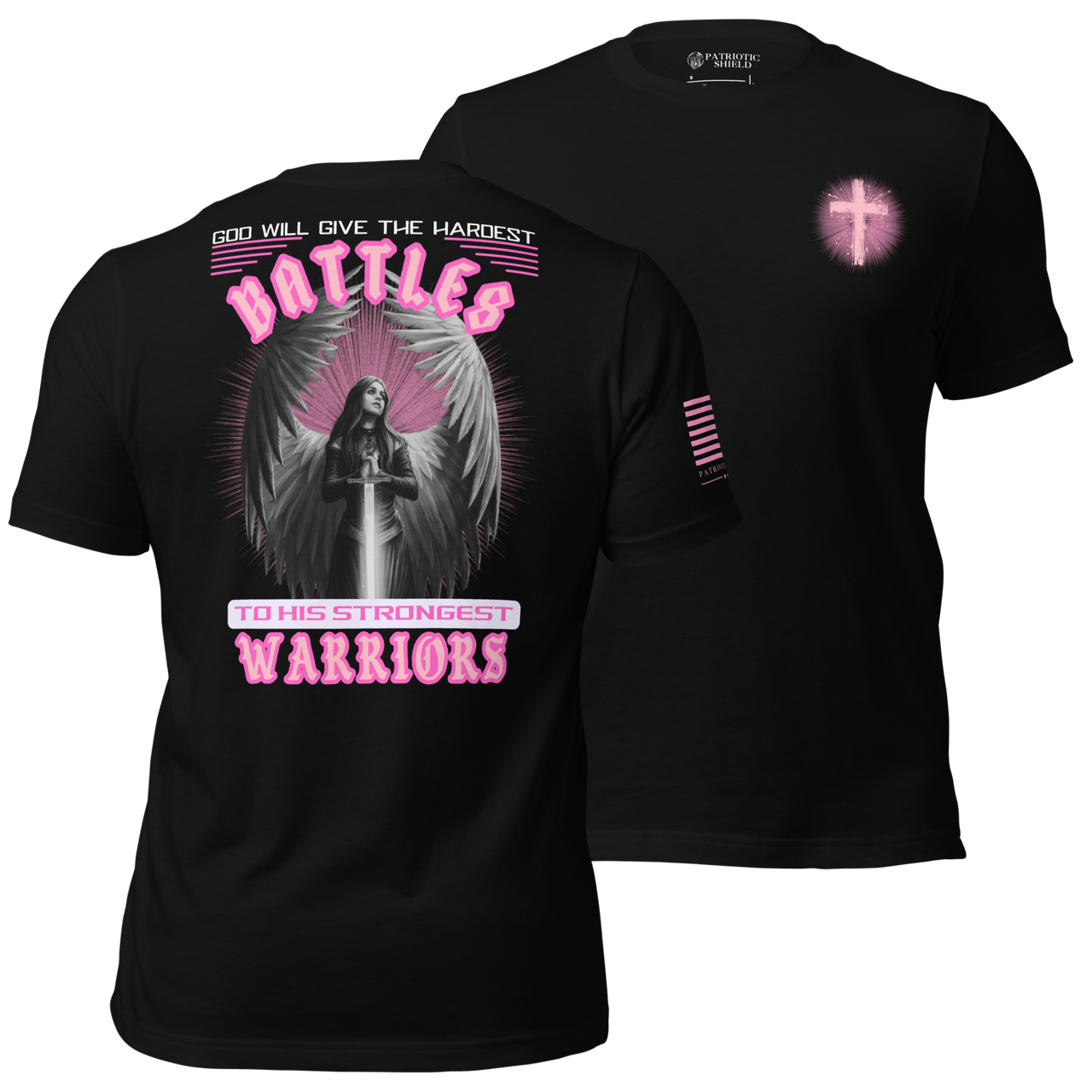 Bold faith-based tee for strong women