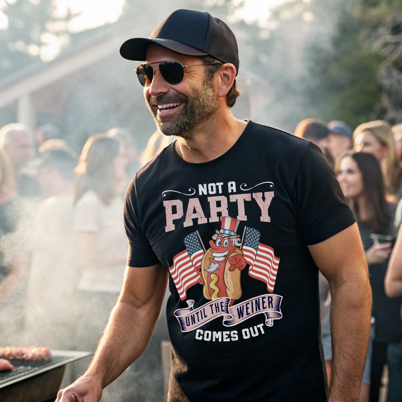 Hilarious BBQ shirt for dad gifts and summer parties