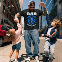 Tough patriotic dad graphic tee for men
