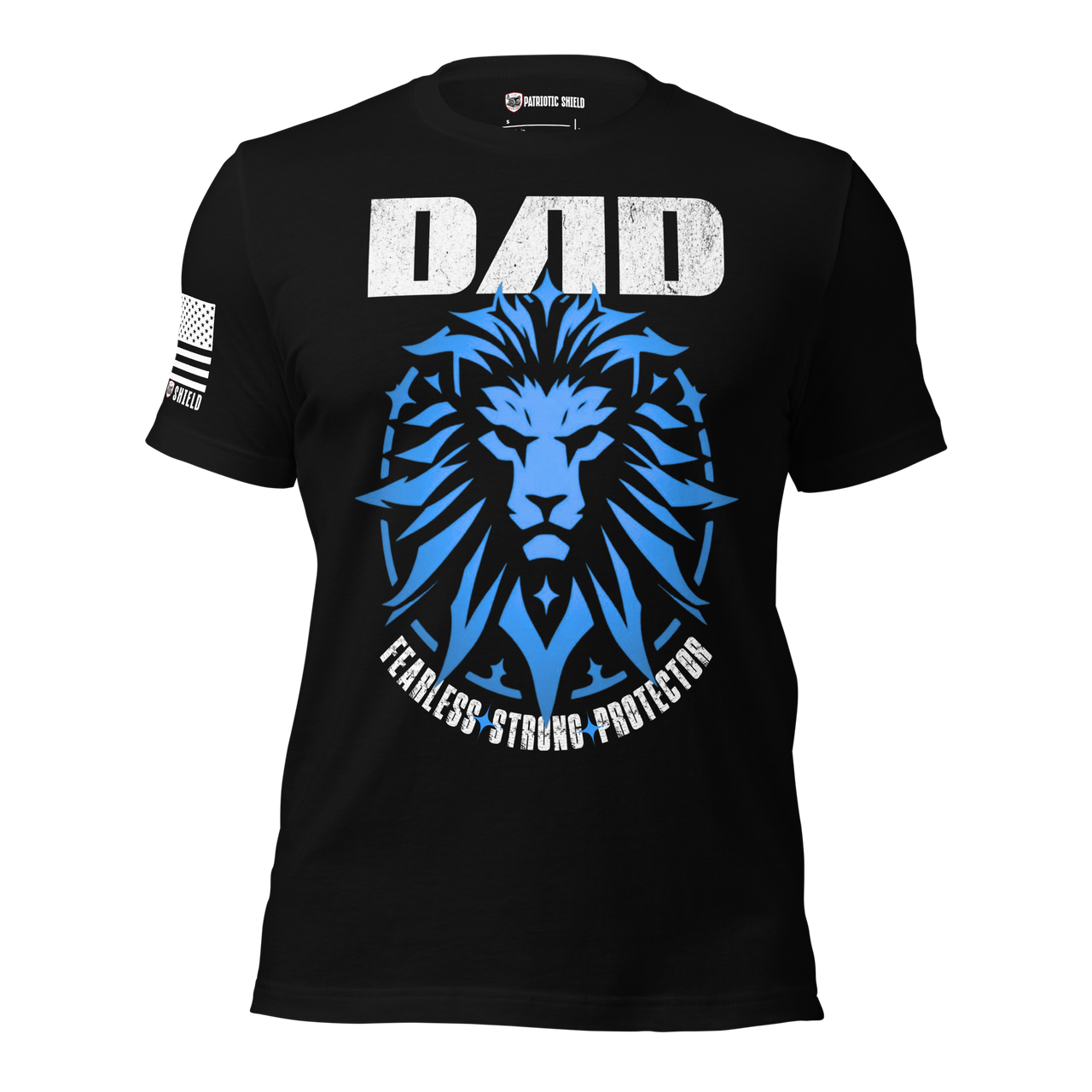 Premium patriotic family protector t-shirt for fathers. black