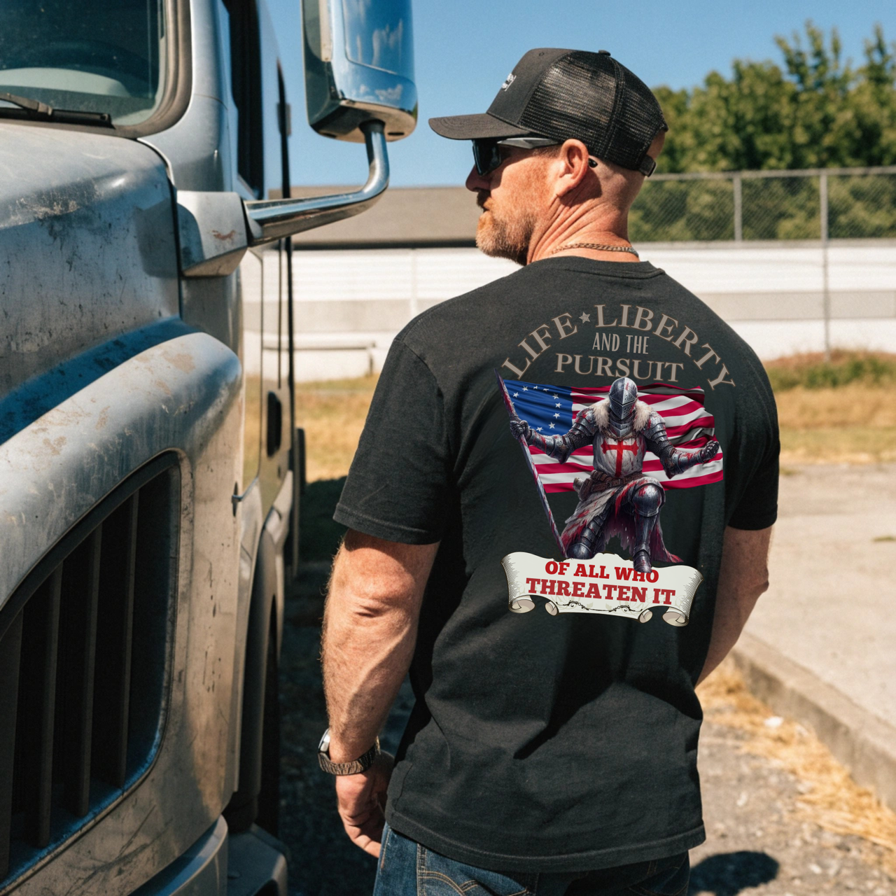 Patriotic freedom t-shirt for American patriots and veterans