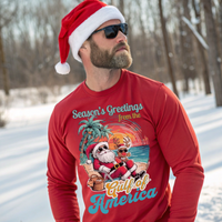 seasons-greetings-from-the-gulf-of-america-santa-beach-shirt