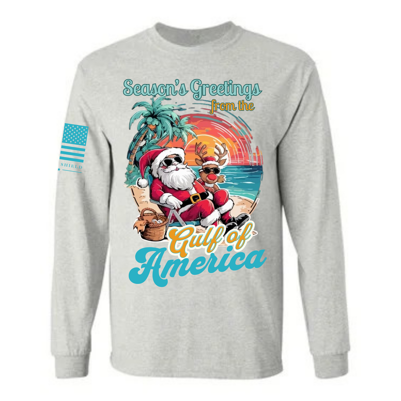 funny-patriotic-santa-long-sleeve-christmas-shirt. ash