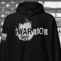 Warrior Grit Hoodie Patriotic Apparel for Americans