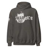 Warrior Spirit Hoodie Patriotic Strength and Freedom. charcoal