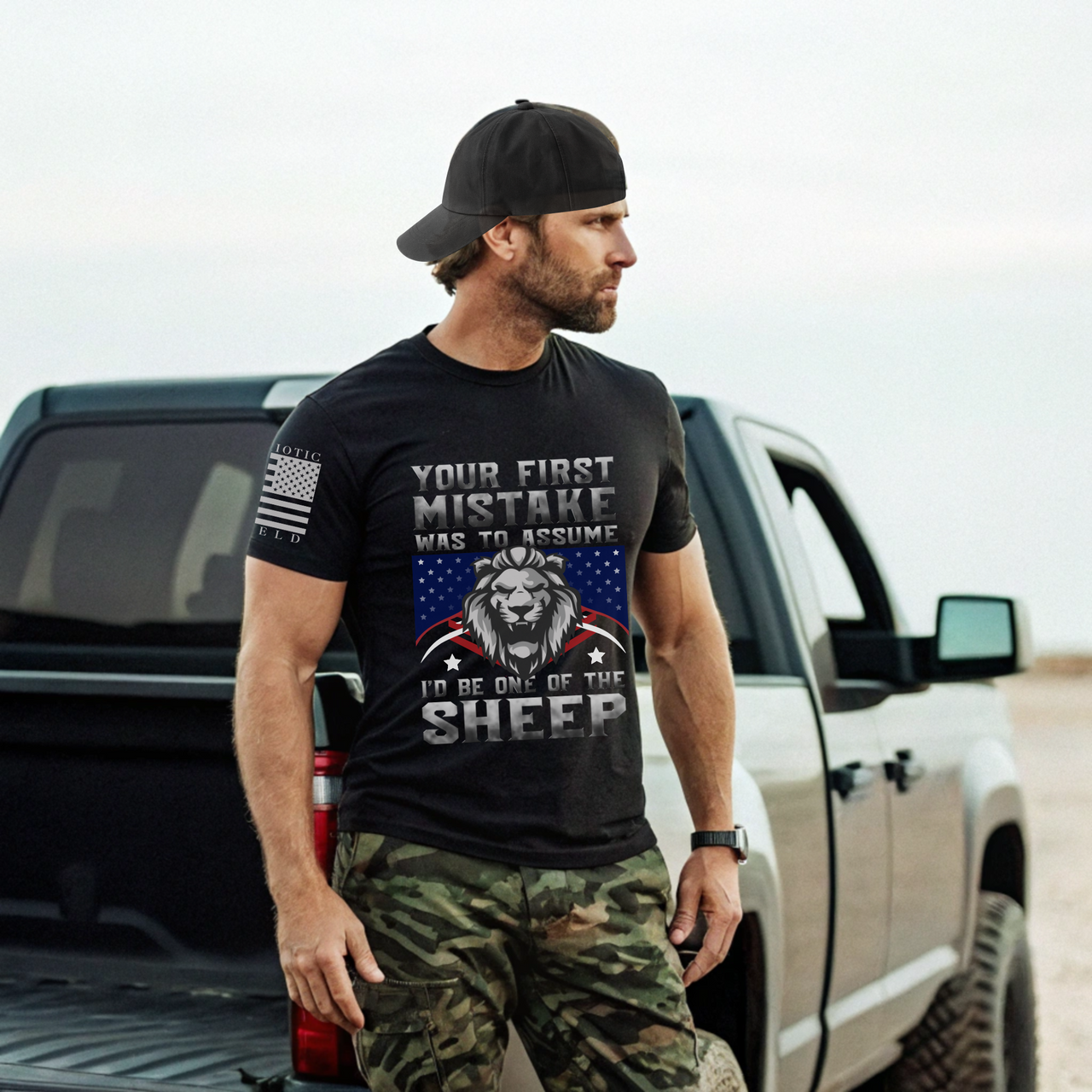 Heart of a Lion T-Shirt - Inspiring apparel for unrelenting patriots.