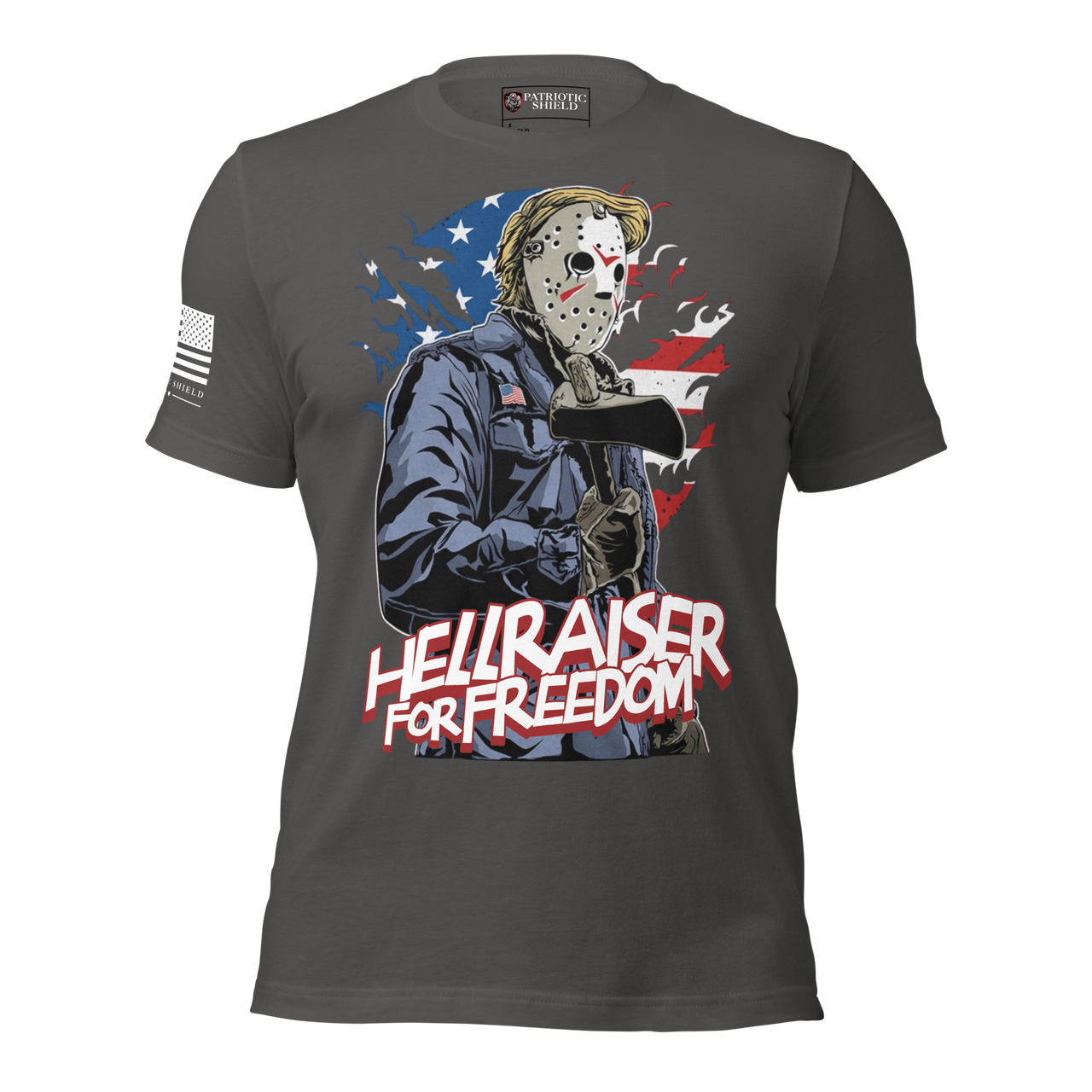 rebel Halloween freedom t-shirt for patriots. asphalt