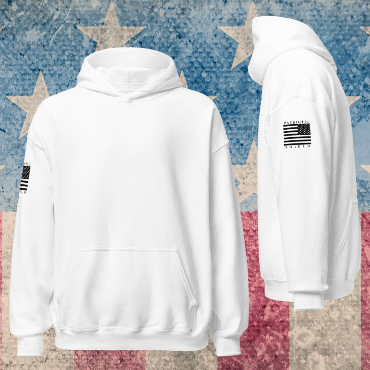 Classic Flag Militia Women's Hoodies (Black Flag)