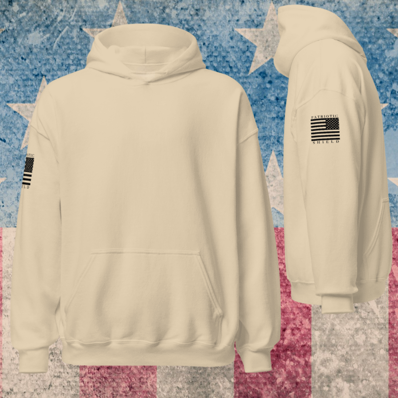 Classic Flag Militia Women's Hoodies (Black Flag)