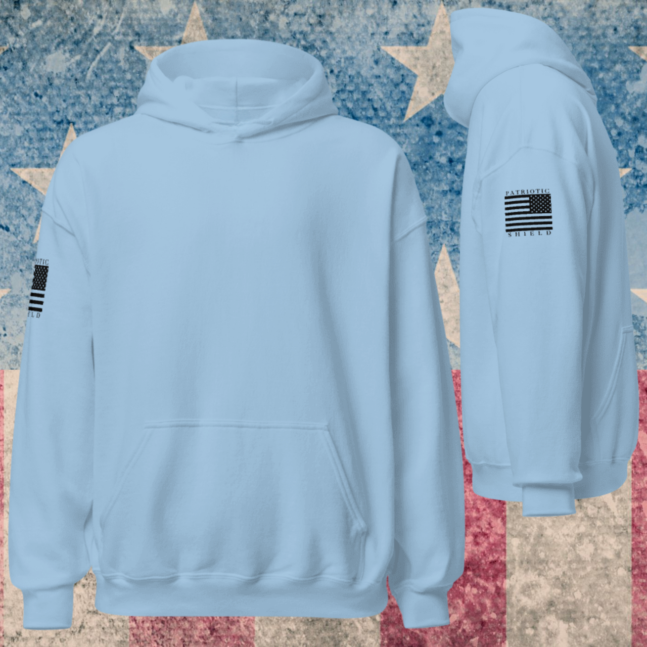 Classic Flag Militia Women's Hoodies (Black Flag)