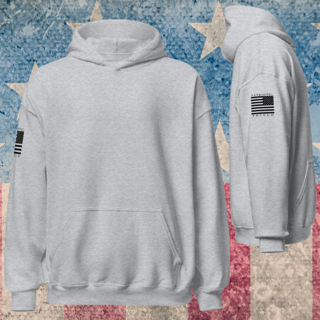 Classic Flag Militia Women's Hoodies (Black Flag)