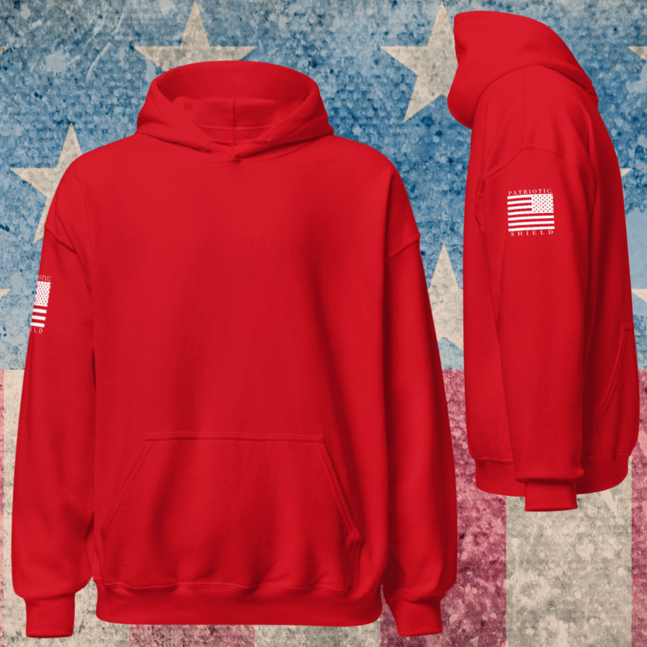 Classic Flag Continental Women's Hoodies (White Flag)