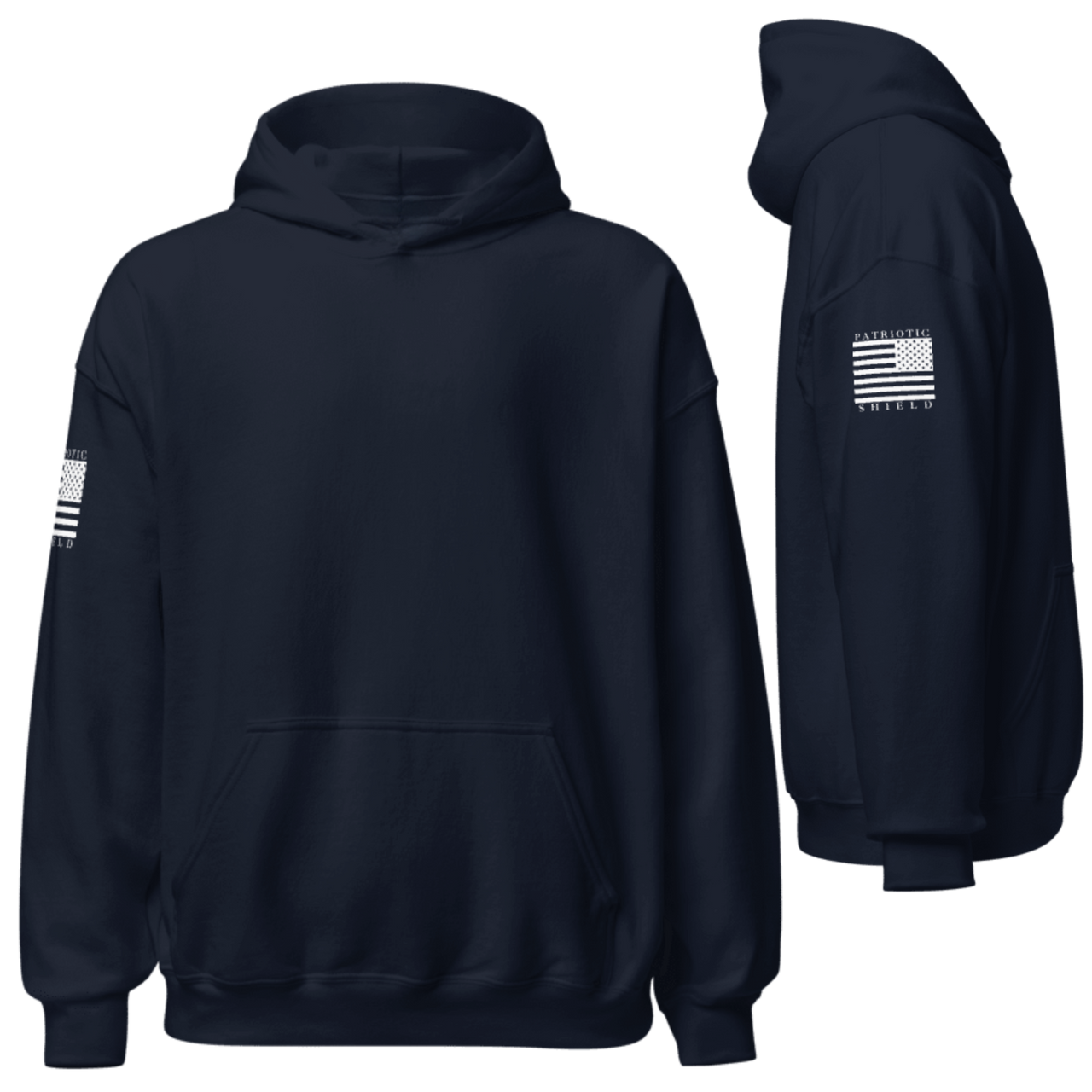 Classic Flag Continental Hoodies (White Flag)