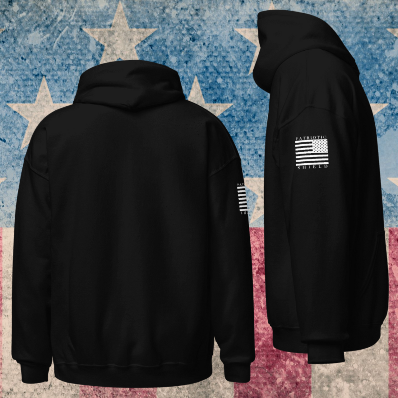 Classic Flag Continental Women's Hoodies (White Flag)