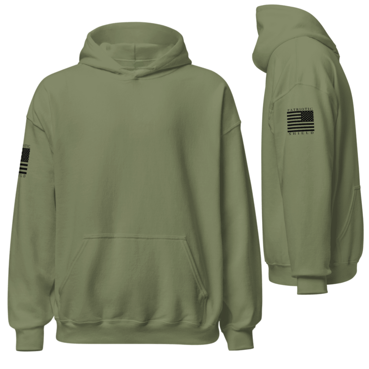 Classic Flag Militia Hoodies (Black Flag)