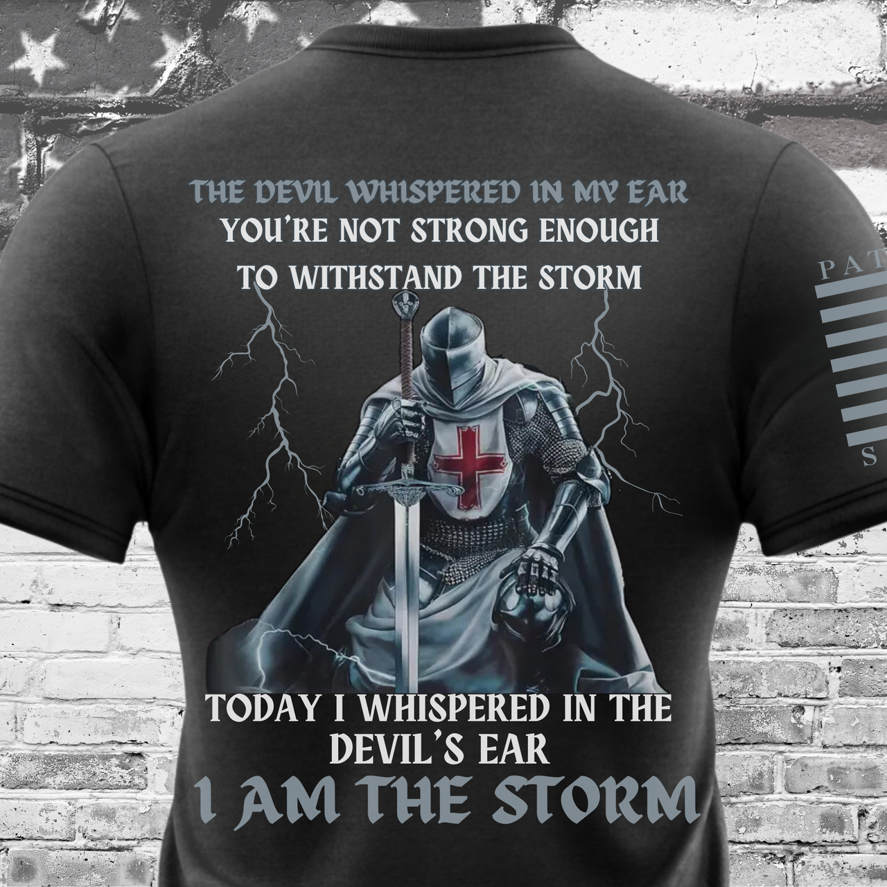 I Am the Storm T-Shirt - Defiant and bold design for unyielding warriors of faith