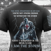 Thumbnail for I Am the Storm T-Shirt - Defiant and bold design for unyielding warriors of faith