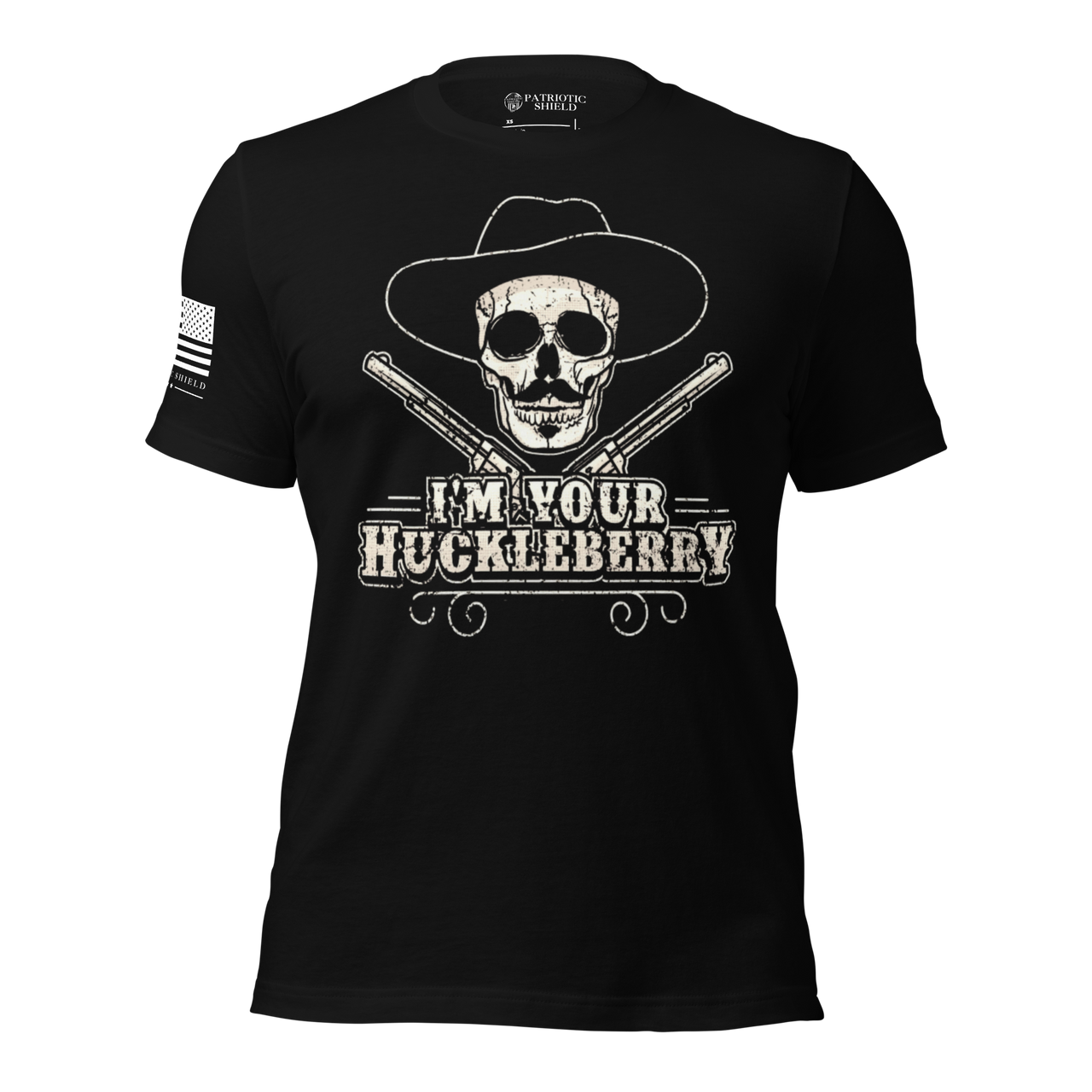Western Warrior Tee – I’m Your Huckleberry Shirt for Patriots. black