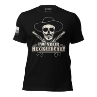 Thumbnail for Western Warrior Tee – I’m Your Huckleberry Shirt for Patriots. black