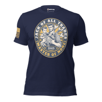 diy handyman shirt funny master of none tee. navy