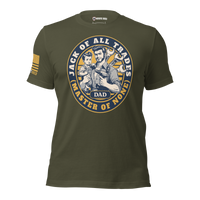casual dad life t shirt jack of all trades gift for men. military green
