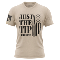 Thumbnail for Pro-Freedom Gun Shirt - Just the Tip Patriotic T-Shirt. natural