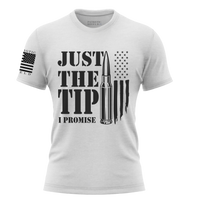 Thumbnail for High-Quality Second Amendment Shirt - Just the Tip Bullets Design. white