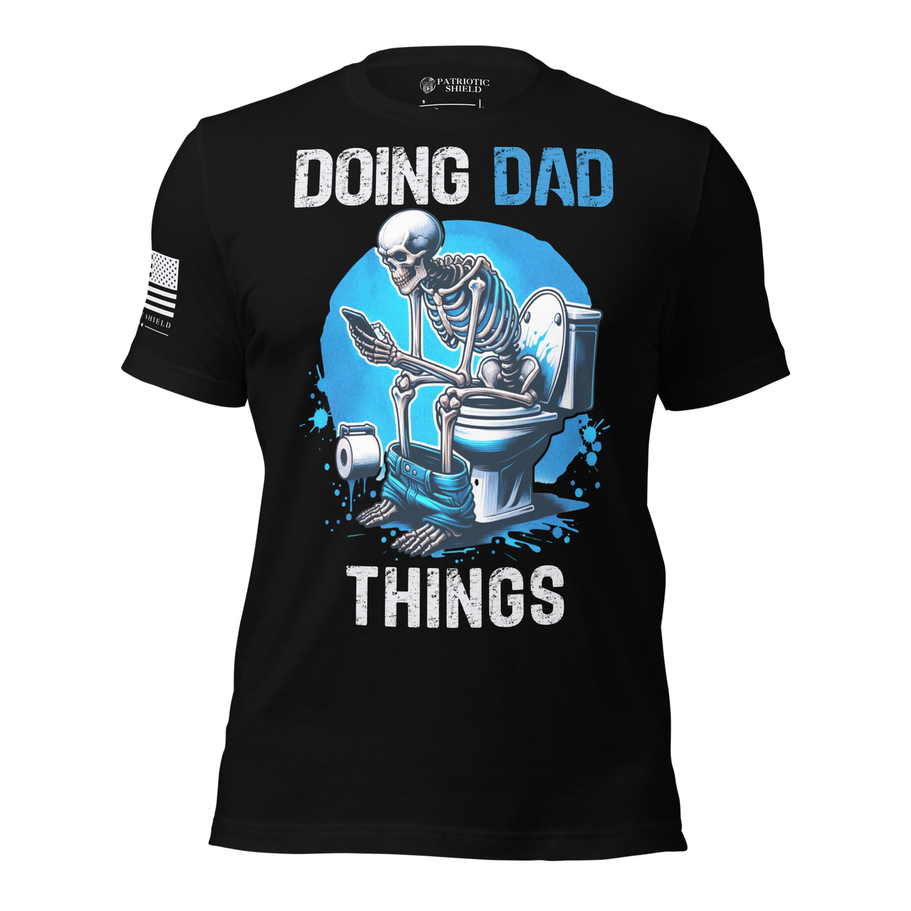 Funny dad shirt king of bathroom