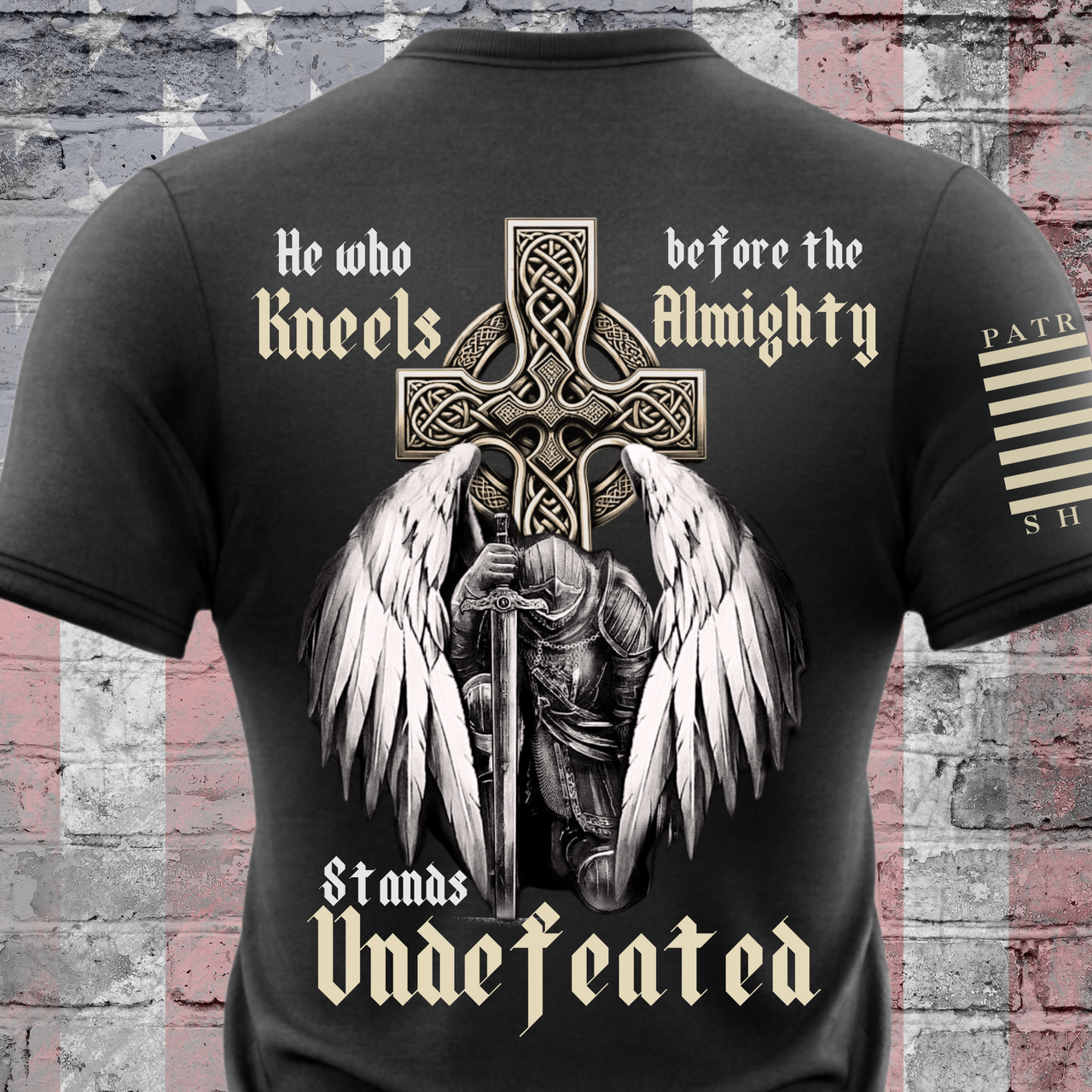 Kneel Before the Almighty T-Shirt – Faith Over Fear warrior Apparel