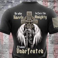 Thumbnail for Kneel Before the Almighty T-Shirt – Faith Over Fear warrior Apparel