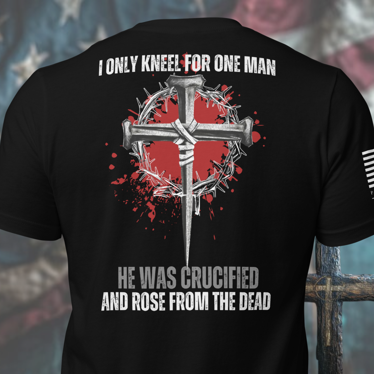 Christian Kneel For The Almighty T-Shirt – Faith-Based Apparel