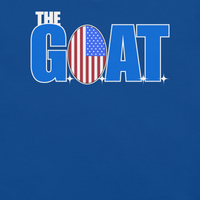 Patriotic men’s graphic shirt with GOAT design