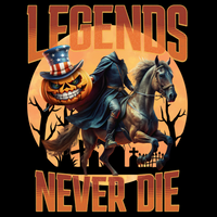 Red White and Blue Headless Horseman Patriotic Shirt