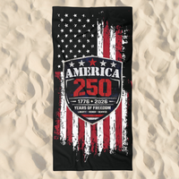 liberty 250 distressed flag beach towel for pool lake or summer travel