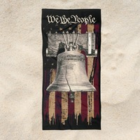 american history liberty bell patriotic beach towel for beach vacations