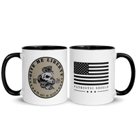 american patriot coffee mug liberty or death emblem. 11 oz