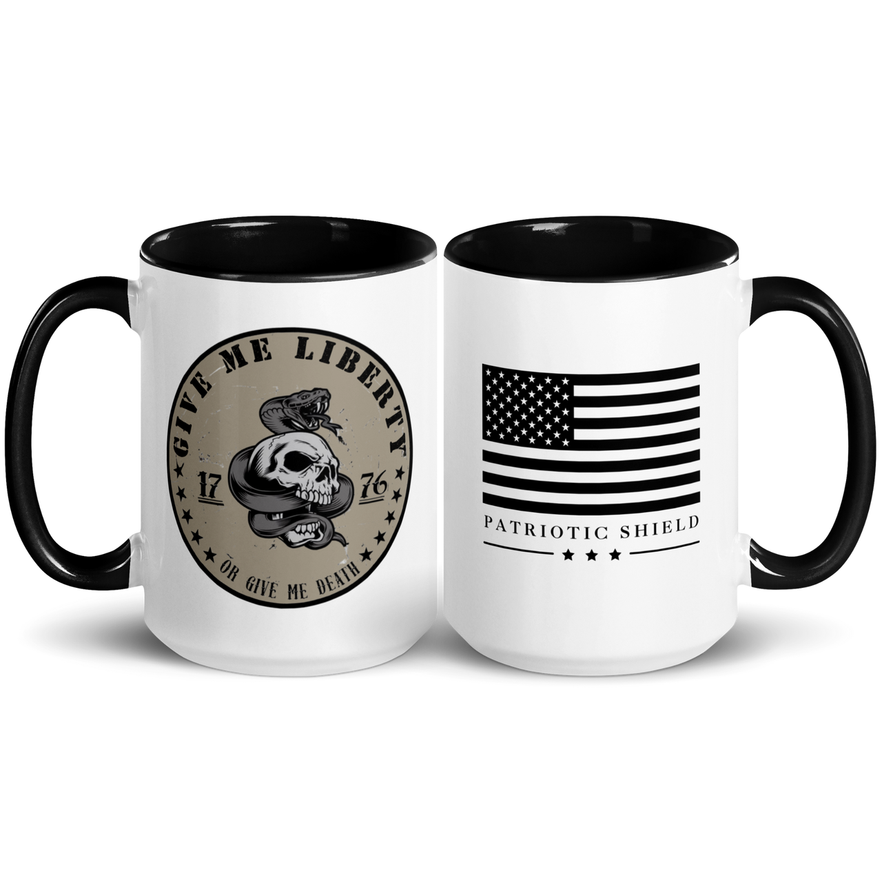 1776 inspired warrior drinkware liberty or death. 15 oz